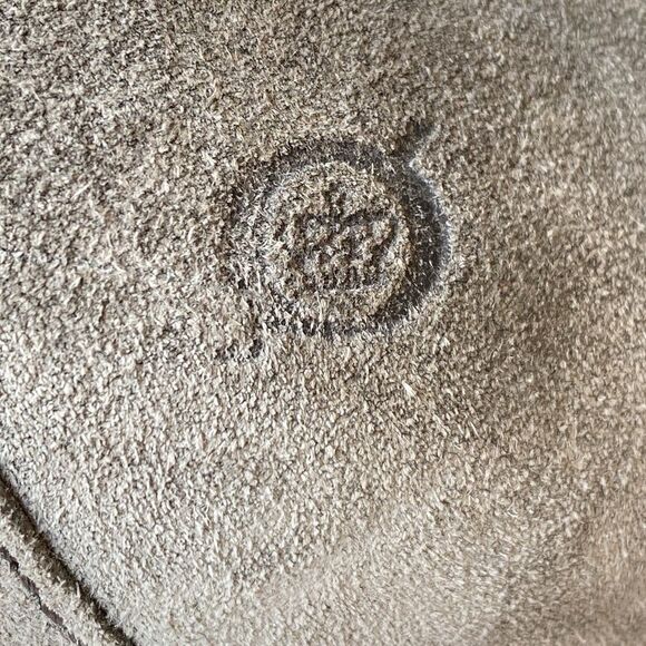 Born Tope Gray Suede Leather Heeled Boots Side Gore Sz 10 Boho Coastal Chic - Picture 4 of 15